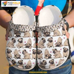 Pug Shades Classic Clogs Water Shoes for Dog Lovers, Cute Pet Theme