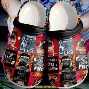 Pug Superbug Crocs Classic Clogs, Unique Puppy Crocs