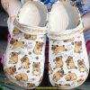 Pug White Sole Love Them Crocs, Classic Pug Crocs Clogs