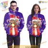 Purple 3D Cat Xmas Hoodie, Creative Christmas Gifts