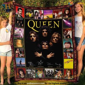 Queen's Album Covers, Rock Band Fleece Blanket, Funny Xmas Gifts