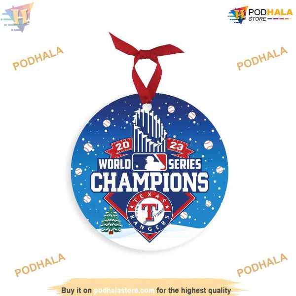 RANGERS 2023 Baseball Tree Ornaments, Funny Christmas Ornaments, World Series Gift