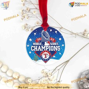 RANGERS 2023 Baseball Tree Ornaments Funny Christmas Ornaments World Series Gift 2
