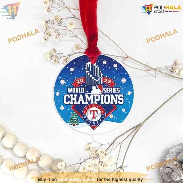 RANGERS 2023 Baseball Tree Ornaments, Funny Christmas Ornaments, World Series Gift