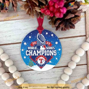 RANGERS 2023 Baseball Tree Ornaments Funny Christmas Ornaments World Series Gift 3