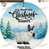 Rabbit Personalized 2023 Ornament, Custom Christmas Tree Decoration, Animal Lover Gift