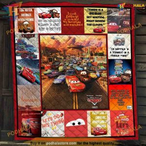 Racing Cars Fan Fleece Blanket, Movie Lover Blanket, Creative Christmas Gifts