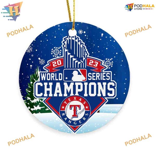 Rangers World Series 2023 Ornament, Family Christmas Tree Ornaments