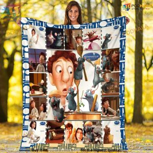 Ratatouille Kid's Birthday, Lover's Gift Blanket, Funny Family Christmas