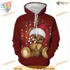 Red Bear 3D Xmas Hoodie, Funny Christmas Gift Ideas