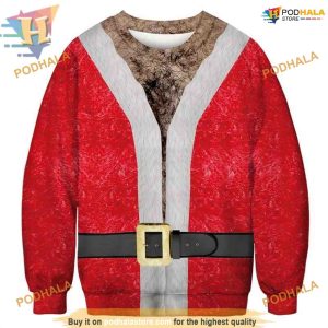 Red Christmas Sweatshirt 3D Hoodie, Creative Christmas Gifts