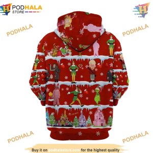 Red Grinch Disney Christmas 3D Hoodie Trending Apparel 4