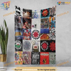 RedHot ChiliPeppers Quilt, Music Lover's Blanket, Creative Christmas