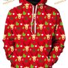 Reindeer Xmas Light 3D Hoodie, Funny Christmas Gift Ideas