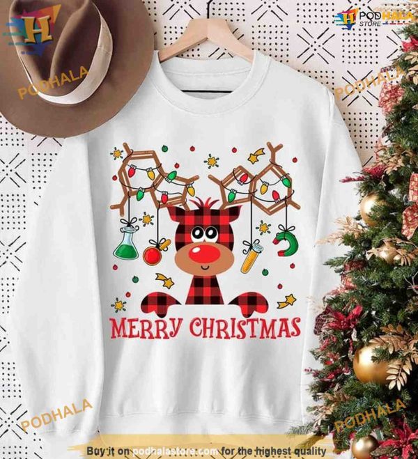 Reindeer and Chemistry Scientist Christmas Gift, Funny Xmas Gifts