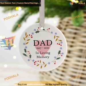 Remembrance Christmas Ornaments, Custom Christmas Ornaments