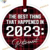 Retirement 2023 Ornament, Custom Family Ornaments