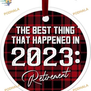 Retirement 2023 Ornament, Custom Family Ornaments