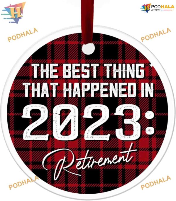 Retirement 2023 Ornament, Custom Family Ornaments