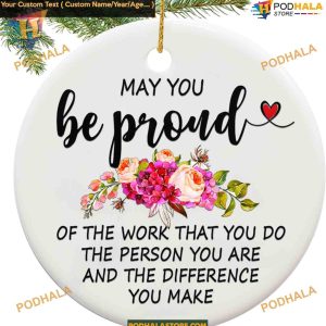Retirement 2023 Personalized Ceramic Ornament, Retired Gift Idea