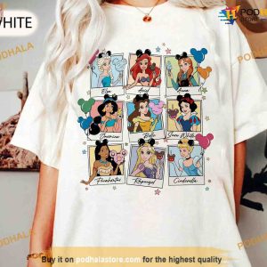 Retro Disney Princess Tee, Disney Trip Shirt, Belle, Cinderella, Tiana