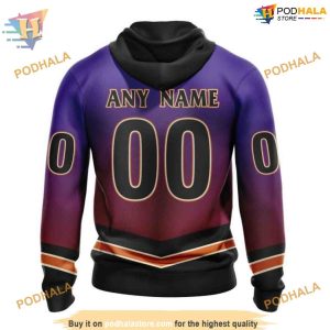 Retro Gradient Design NHL Arizona Coyotes Hoodie 3D Custom Arizona Coyotes Apparel 2