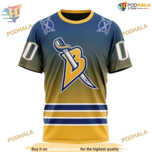 Retro Gradient Special Design Personalized NHL Buffalo Sabres Hoodie 3D 3