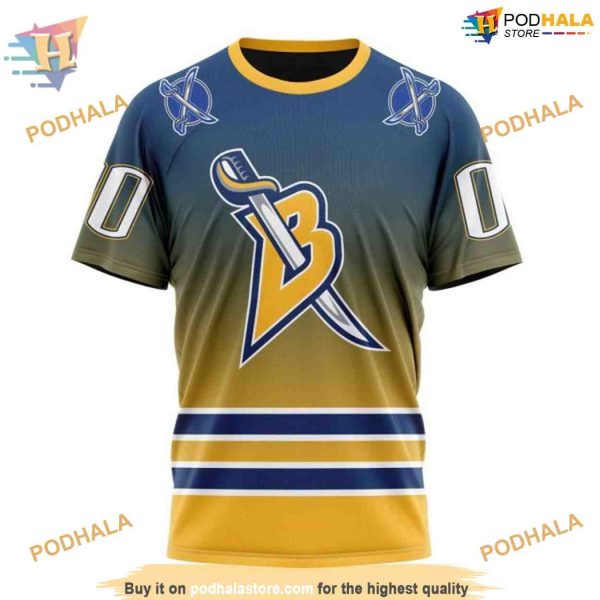 Retro Gradient Special Design Personalized NHL Buffalo Sabres Hoodie 3D
