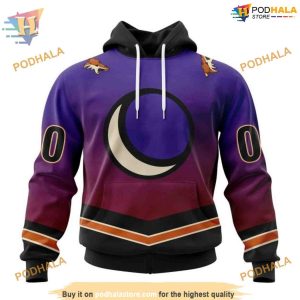 Retro Gradient Special NHL Arizona Coyotes Hoodie 3D Personalized Arizona Coyotes Design 1