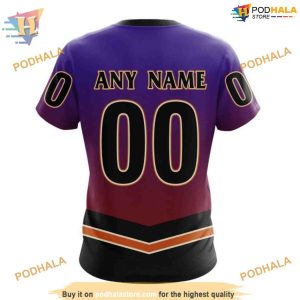 Retro Gradient Special NHL Arizona Coyotes Hoodie 3D Personalized Arizona Coyotes Design 4