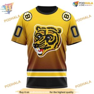 Retro Gradient Special Personalized NHL Boston Bruins Hoodie 3D Unique Apparel 3