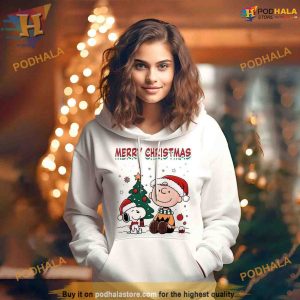 Retro Peanuts Christmas Snoopy Charlie Unisex Shirt Sweatshirt Hoodie Xmas Gift 2