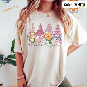 Retro Pooh Pink Christmas Disney Shirt Funny Christmas Gift Ideas 2