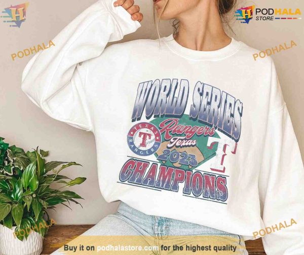 Retro Texas Rangers 2023 Sweatshirt, World Series Champions Gear