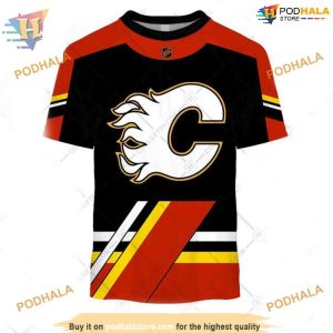 Reverse Retro 2223 Style NHL Calgary Flames Hoodie 3D Sweatshirt 2