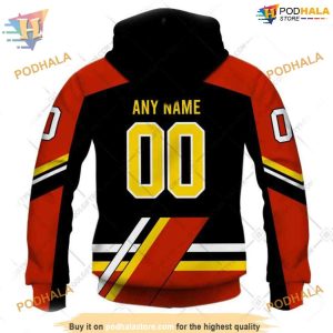Reverse Retro 2223 Style NHL Calgary Flames Hoodie 3D Sweatshirt 3