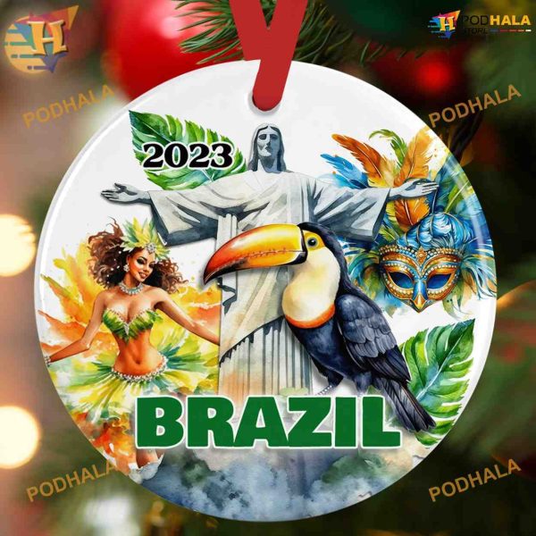 Rio De Janeiro Brazil 2023 Ornament, Personalized Family Ornaments