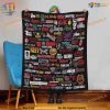 Rock Music Fan Blanket, Cozy Gift for Music Lovers
