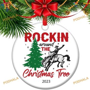 Rockin' Christmas Tree 2023 Ornament, Family Tree Decoration, Kids & Adults Decor