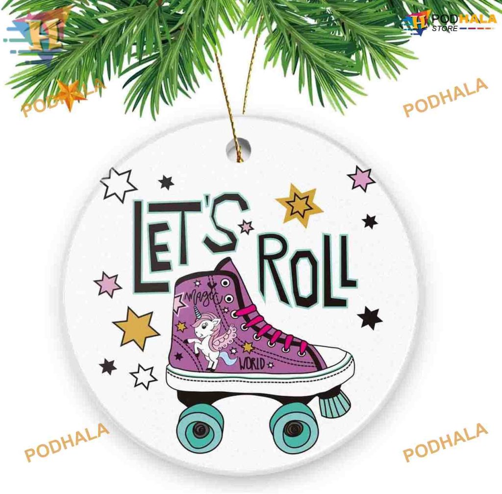 Roller Skates Souvenir 2023, Friends Christmas Ornaments, Tree