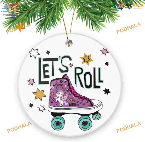 Roller Skates Souvenir 2023, Friends Christmas Ornaments, Tree Decoration