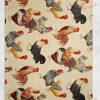 Rooster Morning Fleece Blanket, Cozy Farmhouse Fleece Blanket
