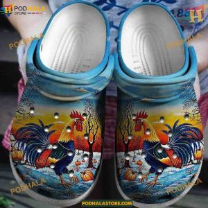 Rooster Style in Classic Crocs, Strut in Funny Crocs for Bold Looks