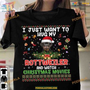 Rottweiler Christmas Movie Shirt, Funny Christmas Gift Ideas
