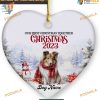 Rough Collie First Christmas Together Ornament 2023, Personalized Dog Lover Xmas Decor