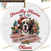 Saint Bernard Dog 2023 Christmas Ornament, Personalized Family Xmas Gift