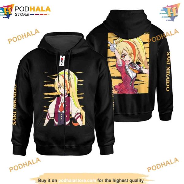 Saki Nikaido Zombie Land Saga 3D Hoodie, Trending Anime Apparel