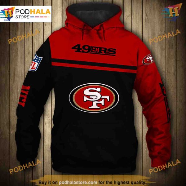 San Francisco 49ers 3D Skull Hoodie, Perfect Women’s 49ers Hoodie