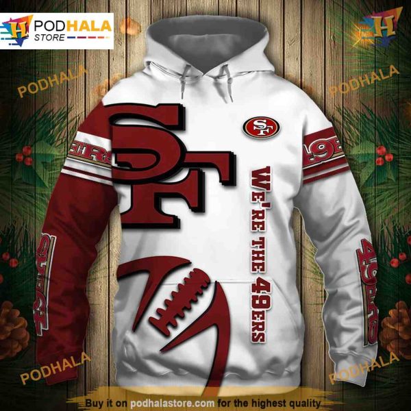 San Francisco 49ers Hoodie 3D Graphic, Affordable Women’s Apparel