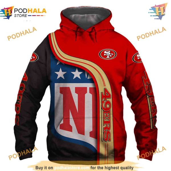 San Francisco 49ers Hoodie 3D Pullover, Must-Have 49ers Apparel